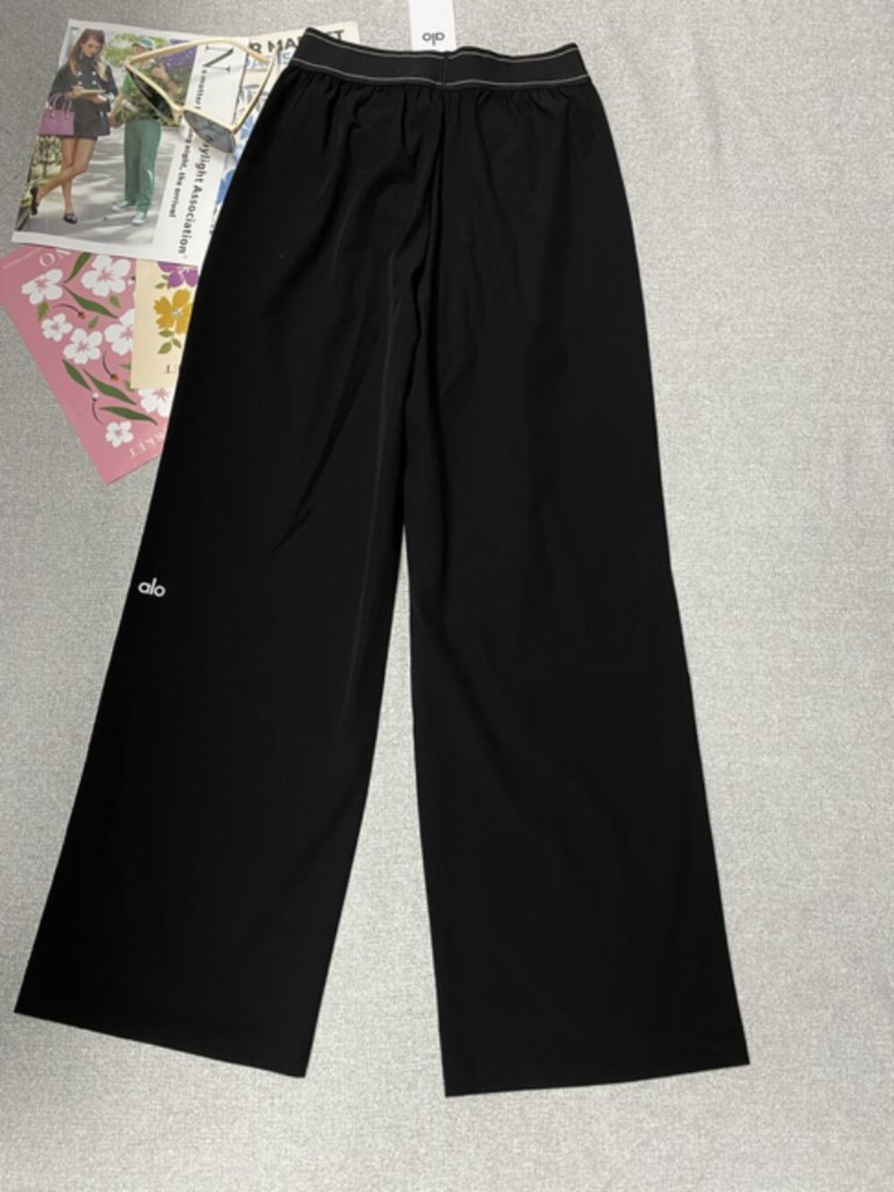Black💥NWT ALO Yoga Suit Up Wide Trouser(Regular 30” Inseam)💂♀️Versatile - Picture 6 of 8